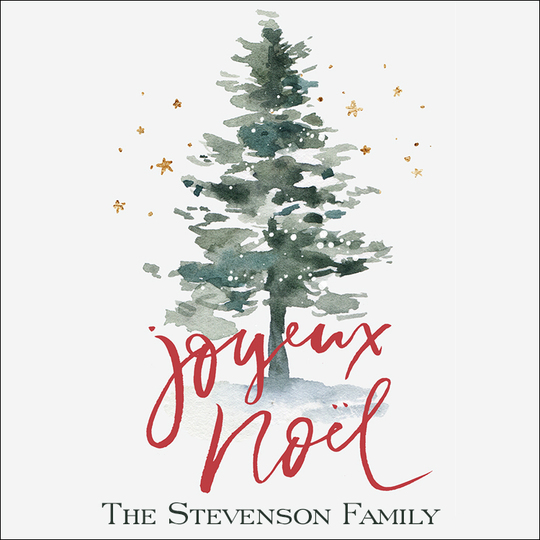 Joyeux Noel Square Gift Stickers